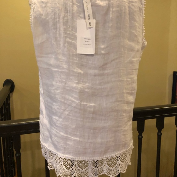 NWT 100% Italian Linen Women Top - Picture 4 of 5